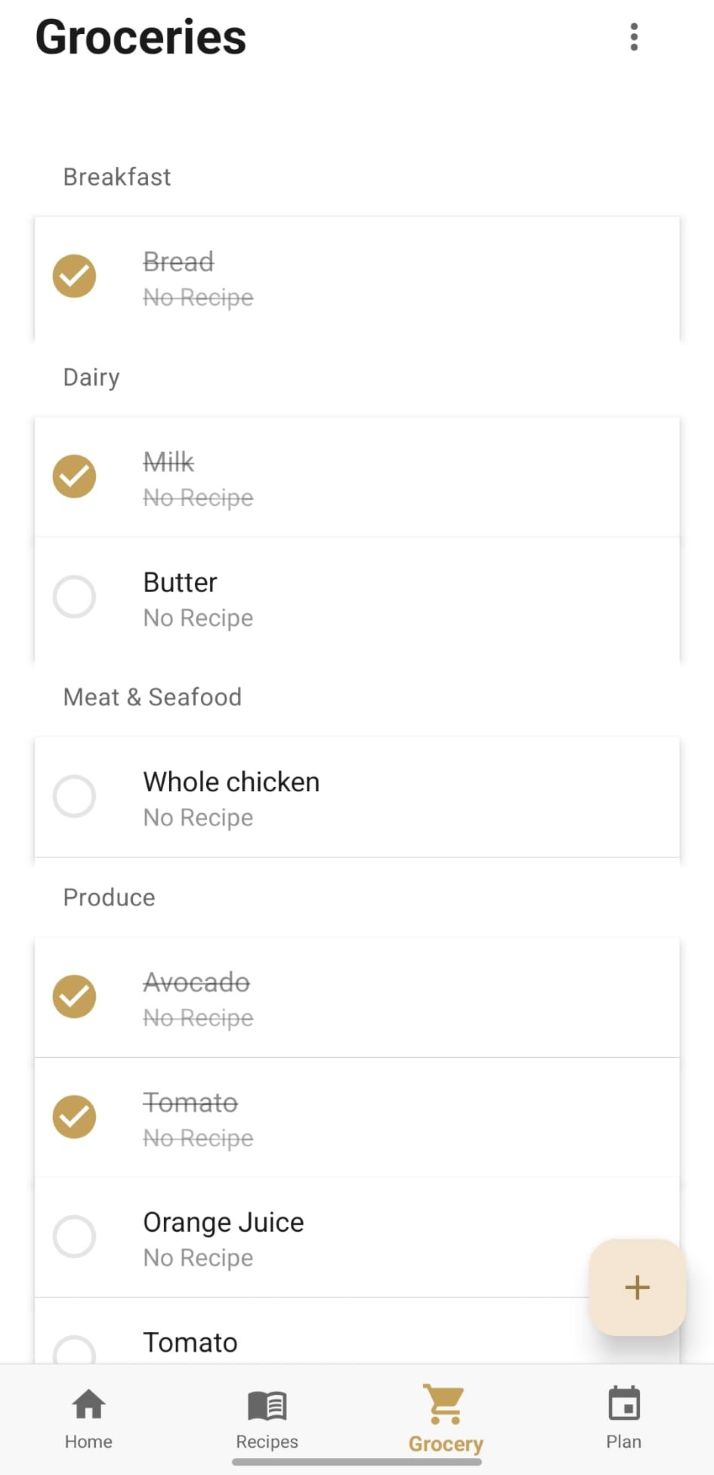 Smart Grocery Lists