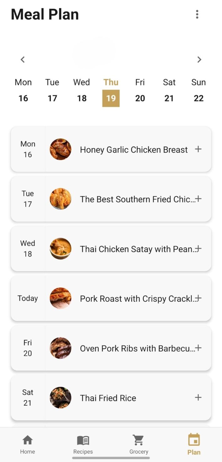 Meal Planning Calendar
